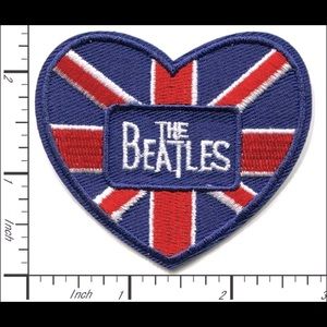 The Beatles heart iron on patch